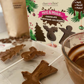 Melt And Make Your Own Chocolate Christmas Lollipops